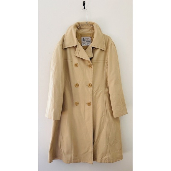 London Fog Jackets & Blazers - VINTAGE Khaki  London Fog Maincoats Women's Classic Lined Trench Coat 18 Reg